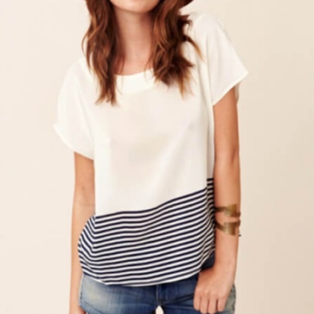 Joie - Shasta Striped Top xs